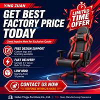 Fauteuil Ergonomique Relevable en Cuir PU de Haute Qualité, Fauteuil Inclinable Pivotant, Chaise de Gaming Sportive Noire RGB, Réglable en Hauteur