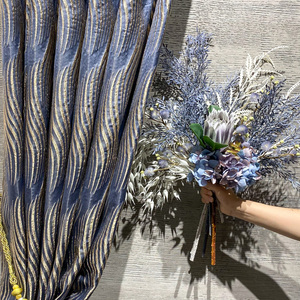 Bomar Chất Lượng Cao Thổ Nhĩ Kỳ Vải Jacquard 280Cm Rộng Thiết Kế Hiện Đại Nhà Dệt Nhuộm Hoa Mẫu Rèm Chất Liệu Cuộn Bán Phòng - Product Image 3