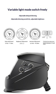 <span class=keywords><strong>Casque</strong></span> <span class=keywords><strong>de</strong></span> soudage en PP, vision large 150x90mm, couleurs réelles, alimentation solaire, batterie au lithium, assombrissement automatique - Product Image 5
