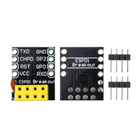 Placa Adaptadora ESP01/01S para Protoboard, Adaptador ESP8266 ESP01 ESP01S Sin Soldadura