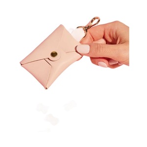 In stock small square pet snack bags with keychains, leather pet snack bags, outdoor pet <b>dog</b> food bags, training bags. - Product Image 5