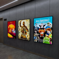 Affichage LED rétroéclairé personnalisé pour la publicité cinématographique, impression de film rétroéclairé pour affiche de film, impression pour cadre mural, boîtes lumineuses