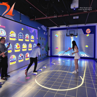 Simulateur de basketball immersif en métal avec design 3D, jeu de tir interactif, score en temps réel, pour aire de jeux intérieure et fitness