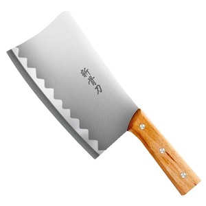 Home Use Bone Chopper Cleaver 18.5 Cm Carbon Steel Forged Heavy Duty Kitchen Knife With Wooden Handle - Product Image 5