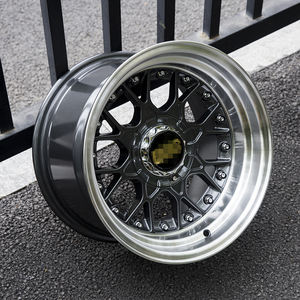 Sport 15 pouces 15x8 15x9 4X100/114.3 Deep Dish Concave Chrome Mag Alliage Large Roues de voiture Auto Rines Jantes Jantes pour Toyota - Product Image 4