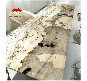 Natural Stone Pandora Marble Slabs For Furniture Dining Table Tops