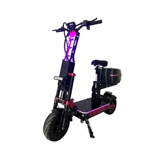 password/ NFC card power on 8000W Fat Tire 72V Dual Motor Foldable Adults Off-Road Off Road Electric Scooter