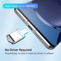 Unidad Flash USB C de Doble Interfaz de 32 GB, Pendrive Tipo C de 64 GB, 128 GB, 8 GB, 4 GB, Mini Memoria USB Metálica Tipo C, Apta para Teléfonos Inteligentes