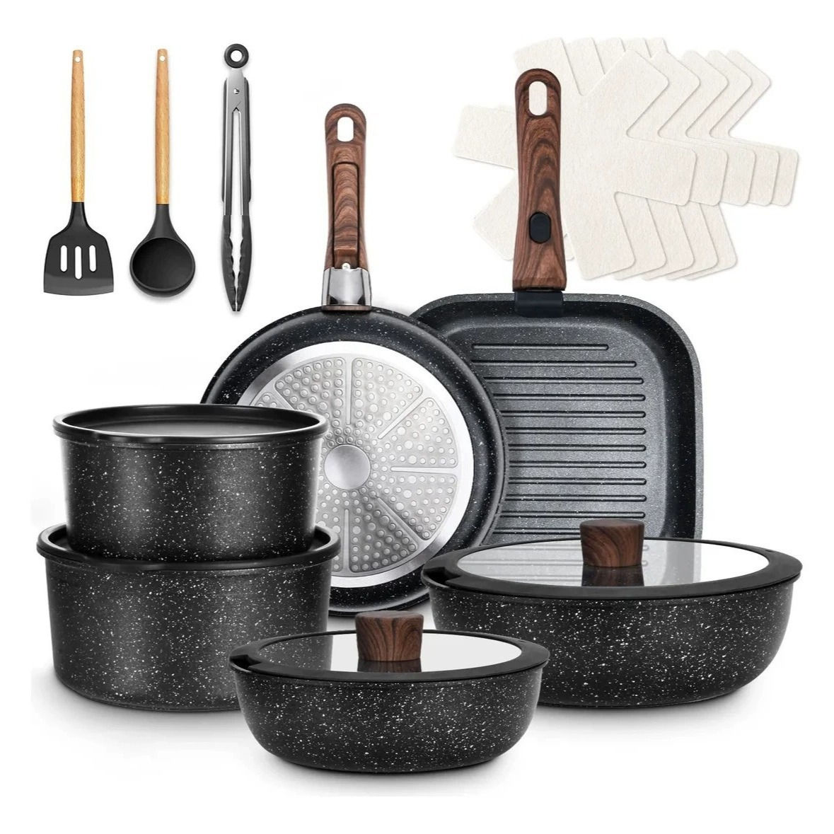 Detachable 20-piece set [Black]