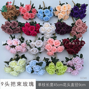 Ramos de Rosas Artificiales de Seda para Decoraciones de Bodas y Paredes Florales para Escenarios - Product Image 3