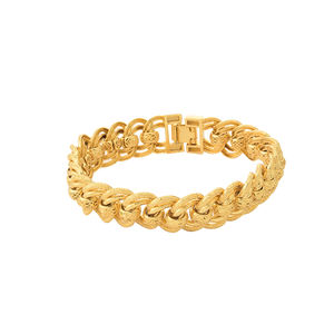 <span class=keywords><strong>Bracelet</strong></span> cubain en or <span class=keywords><strong>brésilien</strong></span> plaqué or 24 carats JXX JSL-147-15N, bijoux d'usine, pour hommes, pour mariages, fêtes et cadeaux - Product Image 4