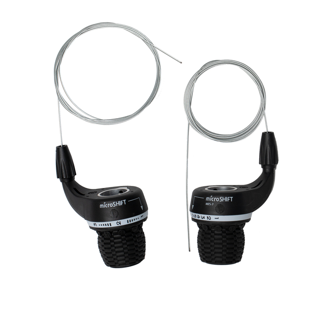 JOYSUN Plastic Black MTB Bike Twist Grip 7-Speed Shifter with Easy Installation and Durable Design