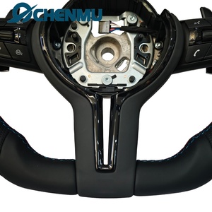 Volante de Cuero Perforado de Fondo Plano para <span class=keywords><strong>BMW</strong></span> M M3 <span class=keywords><strong>M5</strong></span> M6 F01 F02 F06 F07 F10 F11 F12 F13 F30 F32 F80, Venta Directa de Fábrica - Product Image 4