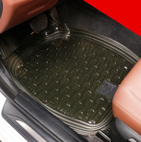 5 teile/satz Transparente Auto Fußmatten Auto Rutsch feste Fuß matte Mit PVC Pad Auto Matte Großhandel Universal