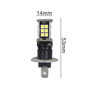 Luces antiniebla para coche H1 H3, faros de alta luminosidad (24 bombillas, 3030W), bombillas LED reacondicionadas y luces traseras - Product Image 4