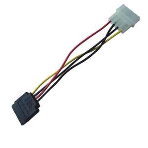 18AWG pour <span class=keywords><strong>SATA</strong></span> 15 broches mâle <span class=keywords><strong>vers</strong></span> double <span class=keywords><strong>Molex</strong></span> 4 broches <span class=keywords><strong>femelle</strong></span> câble d'<span class=keywords><strong>alimentation</strong></span> 20CM PC <span class=keywords><strong>adaptateur</strong></span> de disque dur avec état de stock - Product Image 1