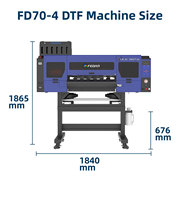 Imprimante à transfert de chaleur DTF FEDAR de 60cm de largeur avec 4 têtes d'impression I3200 pour impression numérique sur film PET