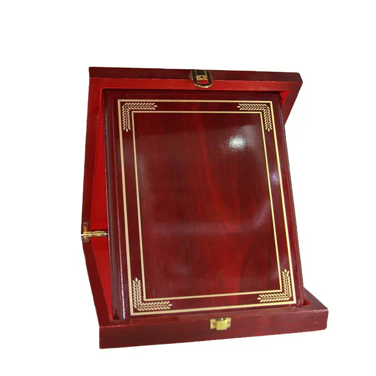 New type wholesale custom high quality blank shield award wood photo frame