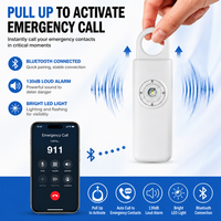 Dispositif d'alarme de sécurité personnel intelligent, son fort de 130 dB avec connexion Bluetooth, alarme de panique d'urgence pour les femmes qui font de la course à pied et voyagent