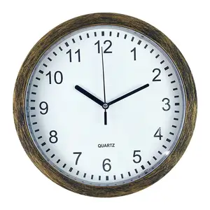 นาฬิกาแขวนผนังสไตล์เรโทรคลาสสิก25ซม. นาฬิกาแขวนผนังสไตล์ประเทศโบราณที่กำหนดเอง OEM นาฬิกาแฟชั่นติดผนังตู้แบบซ่อน
