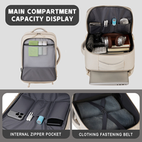 Sac à dos unisexe imperméable en tissu Oxford grande capacité, tendance, pour ordinateur portable, voyage en extérieur, avec logo personnalisé, sac d'école pour ordinateur, chargement USB