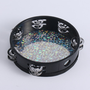 Wholesale Orff Music Early Education Instrument Wooden Double-Row Tambourine <b>Hand</b> Shaker Rattles Toy Baby Teaching Aids Grasper - Product Image 4