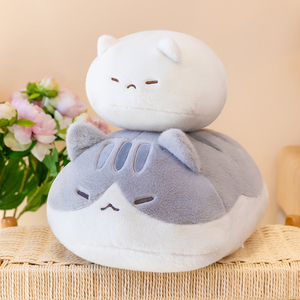Juguete de Peluche Apilable de Gato con Diseño de Patchwork Multicolor, Cuerpo Redondo y Regordete, Relleno Suave y Esponjoso, Juguete de Peluche de Dibujos Animados, ¡Venta Caliente! - Product Image 5