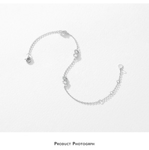 S925 silver Polished Silver Tone Cubic Zirconia <b>Infinity</b> <b>Bracelet</b> Dainty Adjustable Symbolic Chain Elegant Romantic Jewelry Gift - Product Image 6
