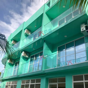 HDSAFE verre balcon garde-corps balustrade garde-corps verre feuilleté U canal Base bord <span class=keywords><strong>de</strong></span> mer Villa hôtel <span class=keywords><strong>Restaurant</strong></span> verre mains courantes - Product Image 2