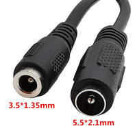 USB 2.0 a Stecker USB 2.0 zu DC Power Jack Buchse 3,5mm x 1,35mm/DC 5,5x2,1mm Buchse Verlängerung adapter Kabel 0,3 m