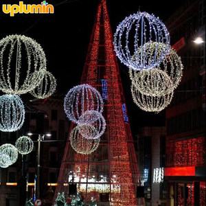 Luz LED Uplumin de 40/50/60 cm en Forma de Globo Grande para Jardín de <span class=keywords><strong>Navidad</strong></span>, Esfera con Marco de Hierro Plegable, Bola de Luz Colgante para Decoración de Árboles - Product Image 5
