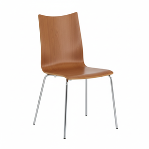 Ensemble de salle à manger design moderne de 6 chaises empilables en bois pour la maison, les meubles et la cuisine - Product Image 1