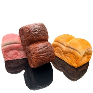Jouet de décompression en forme de pain grillé à récupération lente, accessoire de tir, exercice de force de préhension pour enfants, anti-stress alimentaire - Product Image 2