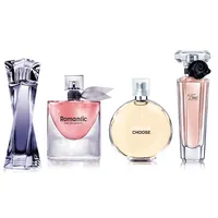 Novas senhoras four-piece vidro garrafa jogo do presente do perfume das mulheres perfume fragrância de longa duração