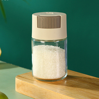 Grosir botol bumbu jenis tekan kaca botol garam dengan kontrol rasa yang tepat 0.5g pengontrol kaca Pot garam