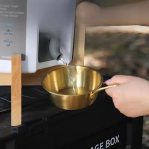 ชามเหล็กกล้าไร้สนิมสำหรับใส่เหล้าข้าวเกาหลี น้ำหนักเบา พกพาสะดวก ใช้สำหรับตั้งแคมป์กลางแจ้ง เกรดอาหาร ทนทาน ใช้งานได้หลากหลาย สีเงิน - Product Image 4