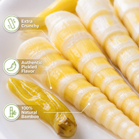Awardwinnende Pittige Gepekelde Bamboescheuten Zachte Punten Knapperige Chinese Voorgerecht Snack Individuele Verpakking 230g
