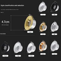 Mini projecteur moderne en aluminium 3W Cob par Light pour les caves à vin et les vitrines Entrée de plafond Petit trou Base E27 intégrée