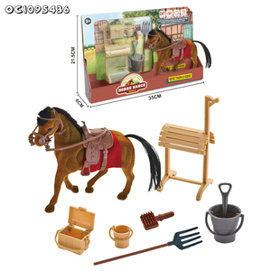 Giocattoli di <span class=keywords><strong>Cavalli</strong></span> in Plastica per Bambini, Set Fattoria <span class=keywords><strong>Cavalli</strong></span> Personalizzato per Giochi di Ruolo - Product Image 5