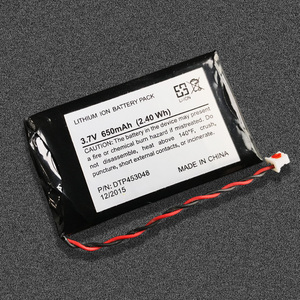 OEM <strong>Black</strong> Pvc 453048 Rechargeable 3.7v 650mAH <strong>Lipo</strong> Battery Lithium Ion Batteries for Home Appliances - Product Image 2