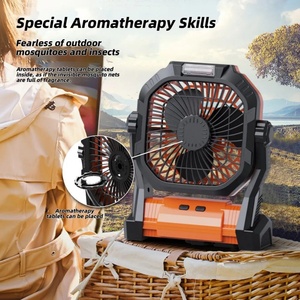 Ventilador de Camping Recargable de 20000mAh con USB Tipo-C, Portátil para Uso en Exteriores y en el Automóvil, Motor sin Escobillas de Bajo Ruido - Product Image 2