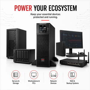 APC <b>Ups</b> Uninterruptible <b>Power</b> <b>Supply</b> Computer Server Emergency Backup <b>Ups</b> <b>Power</b> 3KVA 2400W Including Battery - Product Image 3
