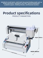 Máquina de encuadernación manual de escritorio STARPRINT Modelo 773 con pegamento inalámbrico y cortador de papel para libros