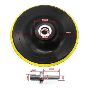 Bantalan Penggosok Gerinda Sudut 5 Inci, Plat Penyangga M10 M14, Bantalan Poles, Bantalan Penyangga Velcro untuk Mesin Gerinda - Product Image 3