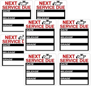 Etichetta Adesiva Personalizzata per Cambio Olio, Stampa Impermeabile, <span class=keywords><strong>Adesivo</strong></span> Promemoria per Servizio <span class=keywords><strong>Auto</strong></span> - Product Image 2