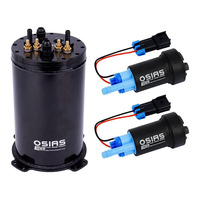 Osias 8AN Port Dual 39-40mm Regulator Tekanan Bahan Bakar Pompa untuk Pompa Bahan Bakar & Suku Cadang Tangki Bahan Bakar Sekunder 2.8L atau 2.6L