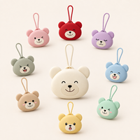 Étui à sucette en silicone personnalisé OEM avec boucle de suspension - Porte-sucette bébé motif ours mignon pour la vente en gros
