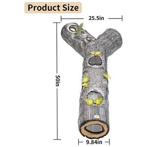 ZYZPET Tunnel pour chat pliable à 3 voies avec trous de surveillance, tunnels pour chats d'intérieur, jouet interactif labyrinthe pour chaton, chiot, <span class=keywords><strong>furet</strong></span>, cobaye - Product Image 4
