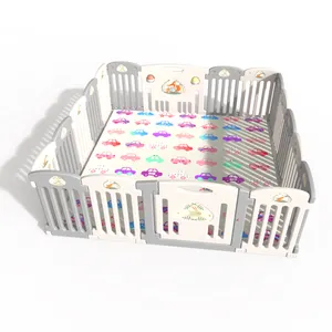 ABST EN71 nuovo design per interni grande box quadrato in plastica per recinzione giocattolo per bambini