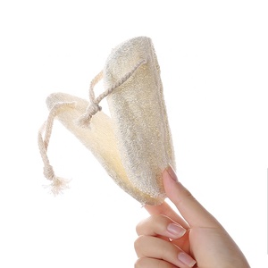 Natural Custom Size Exfoliating Body Sponge Pads <strong>Loofa</strong> /Luffa Bath Loofah With String - Product Image 3
